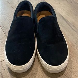 Steve Madden Gills Black Suede Platform Sneakers